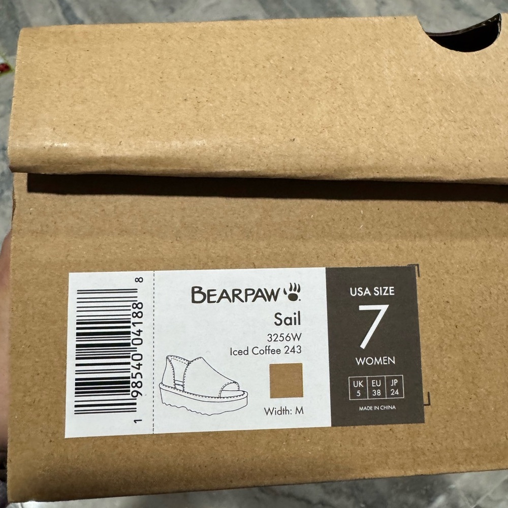 BearPaw Women's Tan Suede Wedges - Picture 2 of 8